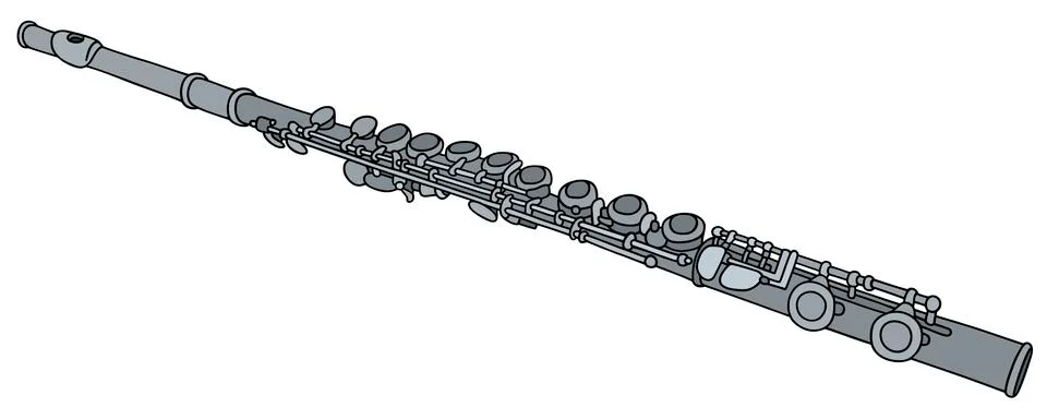 Classic flute Stock Illustration