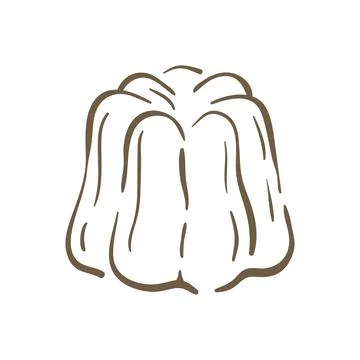 A Classic Fluted Bundt Cake Or A Jelly Mold Dessert Vector Illustration Art Stock Illustration