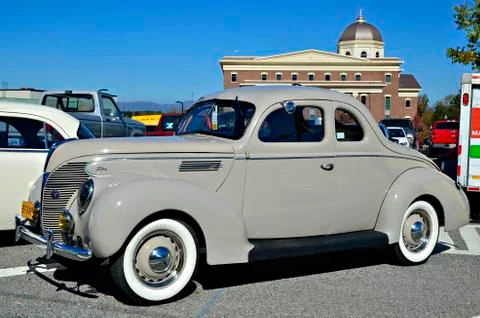 Classic ford on display Stock Photos