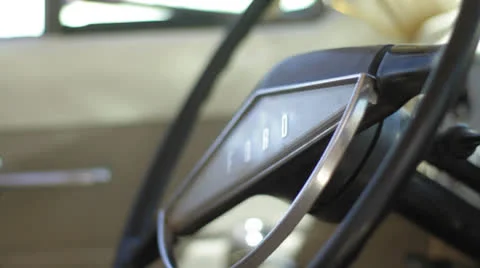 Classic Ford Interior Stock Footage 25239627
