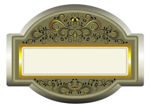 Classic frame with ethnic pattern. Stock Illustration