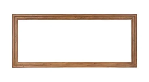 Classic frame isolated empty on white background. Stock Photos