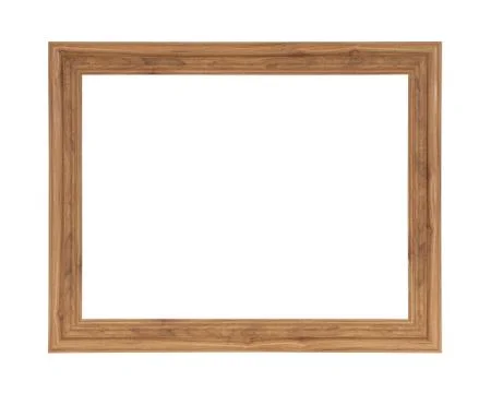 Classic frame isolated empty on white background. Stock Photos