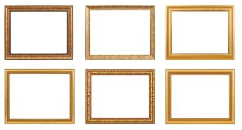 Classic frame isolated on white background. Stock-Fotos