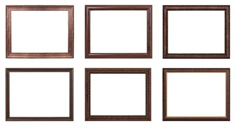 Classic frame on white background. Stock Photos