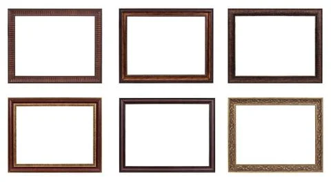 Classic frame on white background. Stock Photos