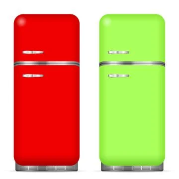 Classic fridge set Stock Illustration