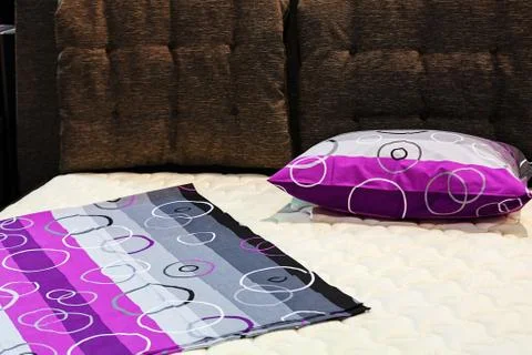 Classic furniture bed Stock Photos
