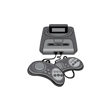 Classic game console vector Stock Illustration