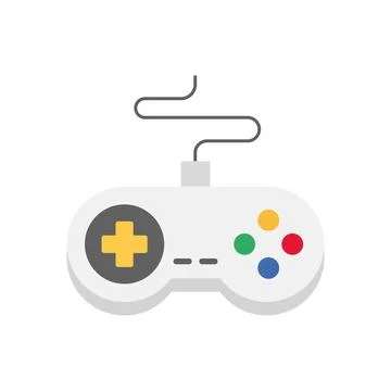 Classic Gaming Controller. Vector Illustrazione stock