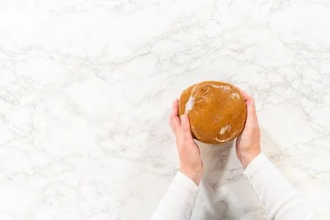 Classic Gingerbread Cookie Dough for Holiday Baking Stock Photos