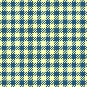 Classic gingham check pattern in pastel yellow and blue.  Perfect for texti.. Stock Illustration