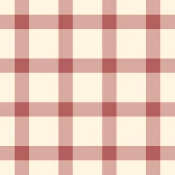Classic gingham pattern. Cream and reddish color palette. Traditional textile Illustrazione stock