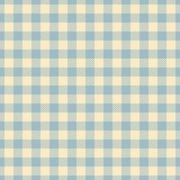 Classic gingham pattern in light blue and beige, perfect for backgrounds, tex Illustrazione stock
