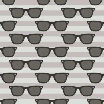Classic glasses pattern Stock Illustration