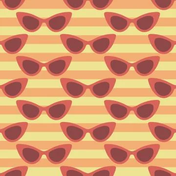 Classic glasses pattern Illustrazione stock
