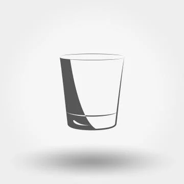 Classic glassful. Vector Icon. Stock Illustration