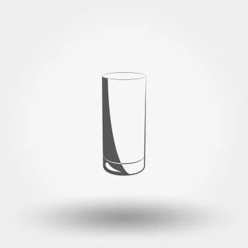 Classic glassful. Vector Icon. Illustrazione stock