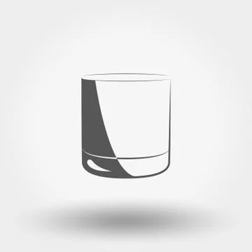 Classic glassful. Vector Icon. Stock Illustration