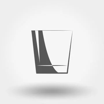 Classic glassful. Vector Icon. Stock Illustration