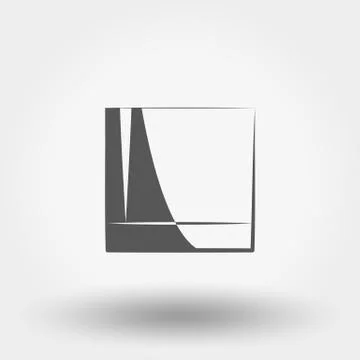 Classic glassful. Vector Icon. Stock Illustration