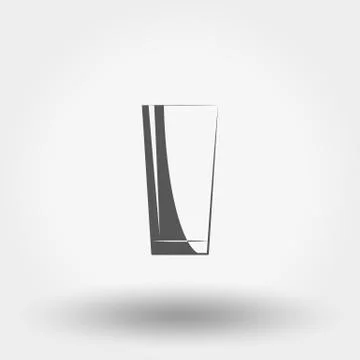 Classic glassful. Vector Icon. Stock Illustration
