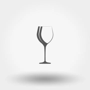 Classic glassful. Vector Icon. Stock Illustration