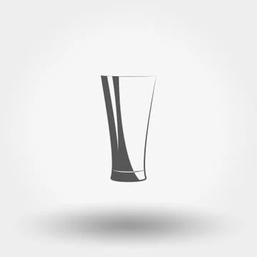 Classic glassful. Vector Icon. Stock Illustration
