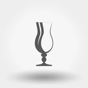 Classic glassful. Vector Icon. Stock Illustration