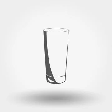 Classic glassful. Vector Icon. Stock Illustration