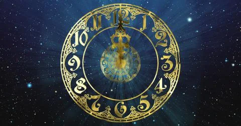 Classic gold dial .3D render Illustrazione stock