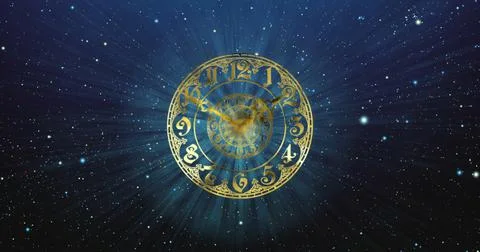 Classic gold dial .3D render Stock Illustration