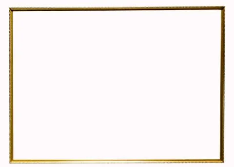 Classic gold frame isolated Stock Photos