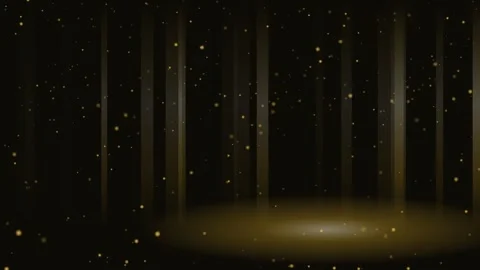 Classic Gold glitter particles falling luxury background loop 스톡 동영상 342641613