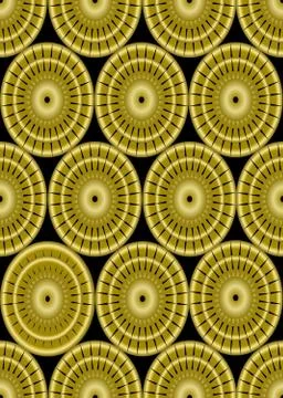 Classic gold patterns on black background, seamless ornament in damask style Stock Illustration