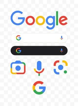Classic Google search bar template Stock Illustration