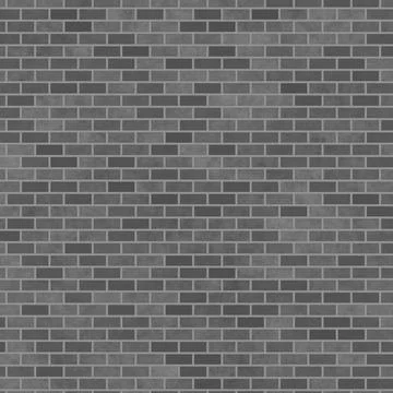 Classic gray brick wall texture with seamless clean horizontal pattern Stock Photos