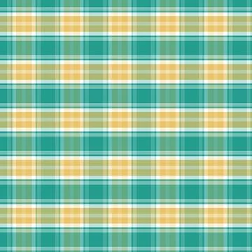 Classic Green and Yellow Checkered Seamless Pattern for Fabric Иллюстрация