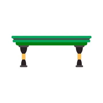 Classic green billiard table icon for game design Illustrazione stock