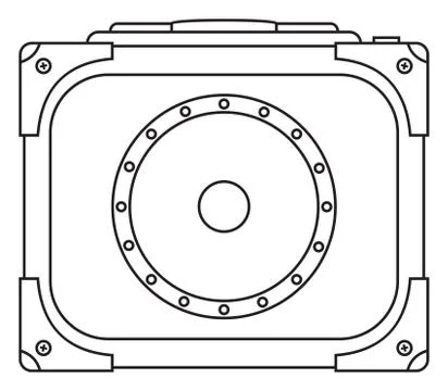 Classic Guitar Amplifier Stock Illustration