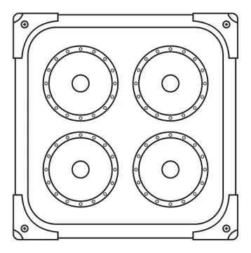 Classic Guitar Amplifier Stock Illustration