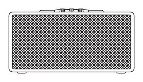 Classic Guitar Amplifier Stock Illustration