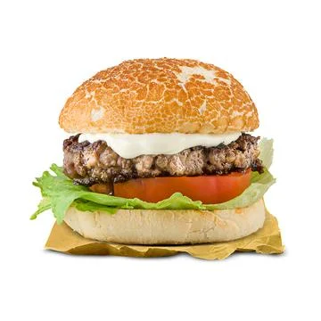 Classic Hamburger isolated Foto stock