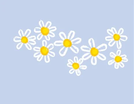 Classic hand drawn chamomile design element Illustrazione stock
