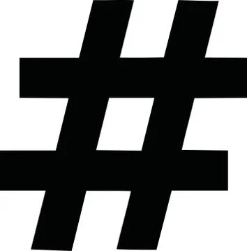 Classic hash icon Stock Illustration
