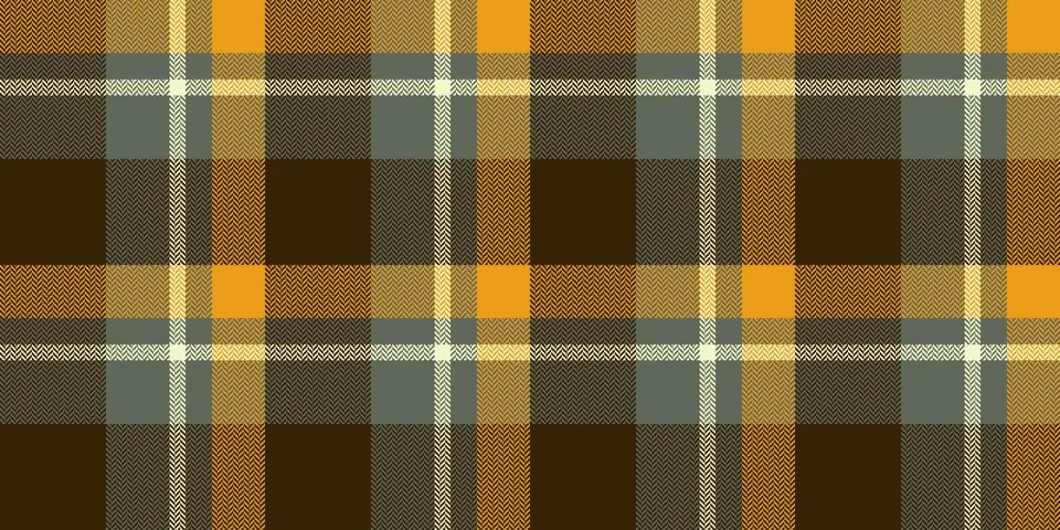 This classic herringbone plaid pattern features a warm autumn color palette w Stock Illustration