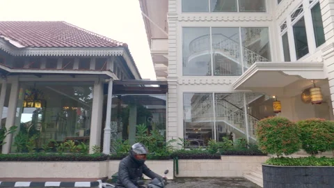 Classic hotel front view Stock Footage 247121492