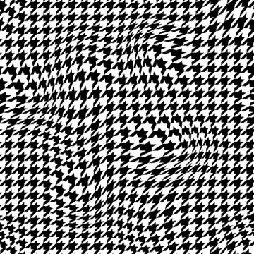 Classic Hounds-tooth pattern in a patchwork collage style. Illustrazione stock