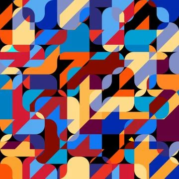 Classic Hounds-tooth pattern in a patchwork collage style. 스톡 일러스트