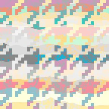 Classic Hounds-tooth pattern in a patchwork collage style. Stock Illustration